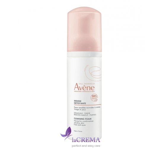 Авен Очищуючий мус для нормальної та комбінованої шкіри Avene Eau Thermale Cleansing Foam, 150 мл