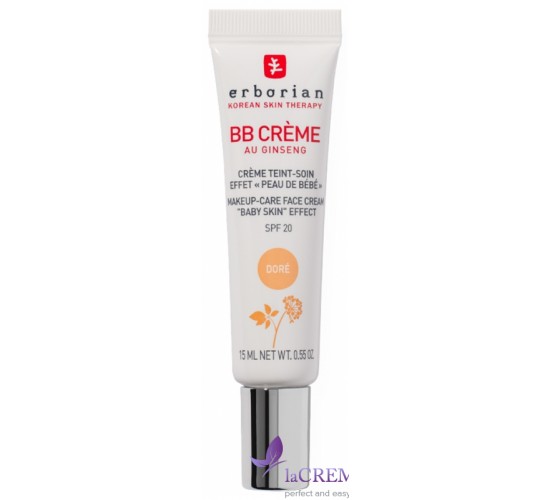 Ерборіан ВВ Крем тонуючий Доре 5 в 1 для обличчя Erborian BB Creme Ginseng Dore SPF20, 15 мл