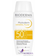 Біодерма Фотодерм Сонцезахисний МІНЕРАЛЬНИЙ флюїд SPF50+ Bioderma Photoderm Mineral Fluide, 75г