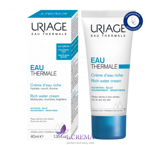 Урьяж О Термаль Зволожувальний насичений водний крем Uriage Eau Thermale Riche, 40 мл