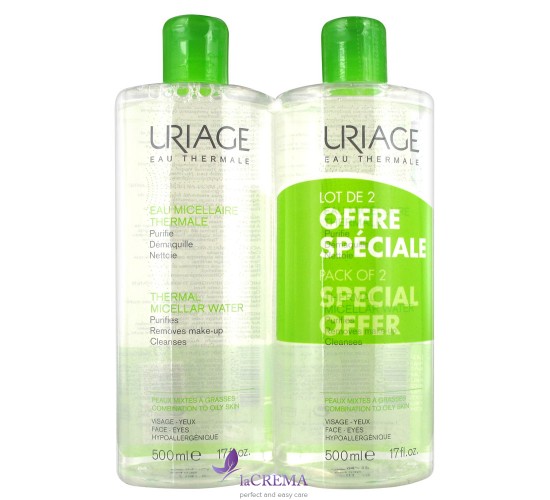Урьяж Міцелярна термальна вода для жирної та комбінованої шкіри Uriage, 250 мл