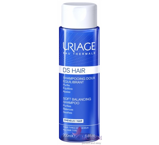 Урьяж Д.С. Ніжний балансуючий шампунь Uriage D.S. HAIR, 200 мл