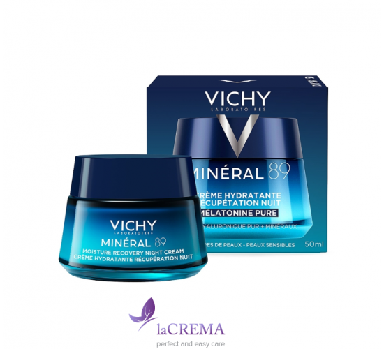 Віші Мінерал 89 Зволожувальний нічний крем з мелатоніном Vichy Mineral 89 , 50 мл