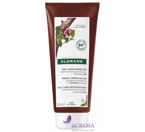 Клоран Кондиціонер з хініном і органічним едельвейсом - Klorane Conditioner, 200 мл