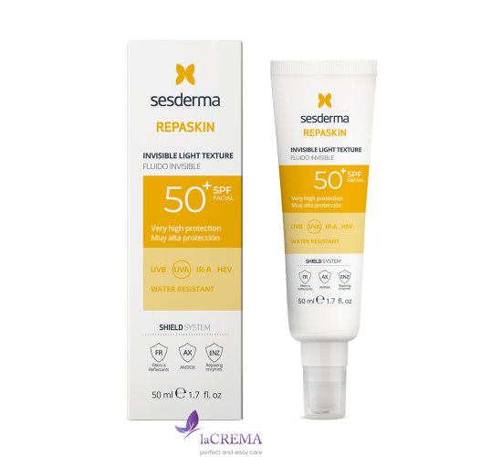 Sesderma Repaskin Сонцезахисний флюїд для обличчя Invisible Light Texture SPF50+ 50 мл