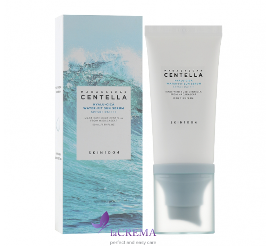 Skin1004 Madagascar Centella Сонцезахисна сировака SPF50 Hyalu-Cica Water-Fit Sun Serum, 50 мл