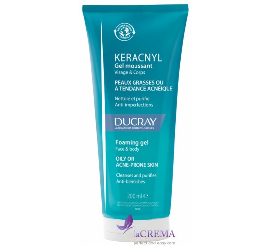 Ducray Keracnyl Очищуючий гель для проблемної шкіри, 200 мл