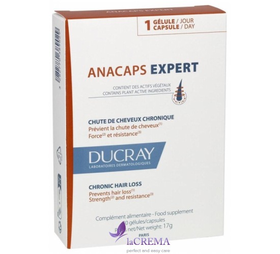 Ducray Anacaps Expert Вітаміни проти випадання волосся Дюкрей Анакапс Експерт, 30 капсул