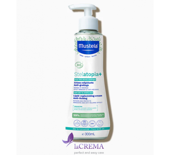 Мустела Стелатопія Крем для сухої та атопічної шкіри - Mustela Stelatopia+ BIO, 300 мл