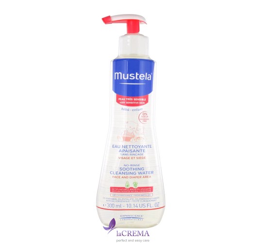 Мустела Дитяча очищуюча рідина з лимонником Mustela Bebe No Rinse Soothing Cleansing Water, 300 мл