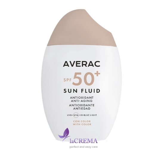 Аверак Сонцезахисний флюїд з тоном для обличчя SPF50+ Averac Sun Fluid SPF50 With Color Ulrta, 50 мл