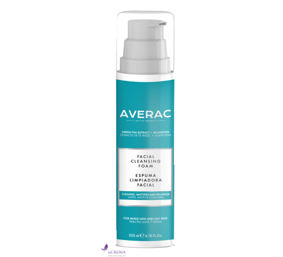 Аверак Пінка для вмивання жирної та комбінованої шкіри Averac Cleansing Foam, 200 мл