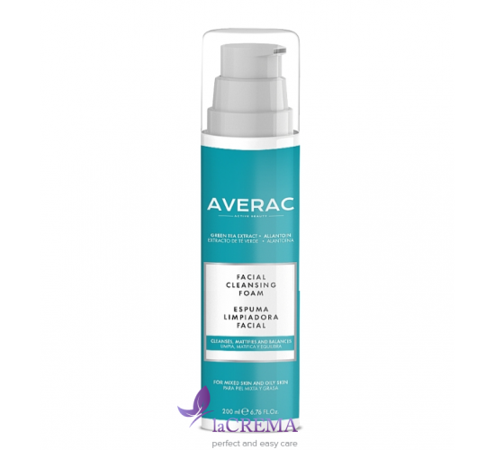 Аверак Пінка для вмивання жирної та комбінованої шкіри Averac Cleansing Foam, 200 мл