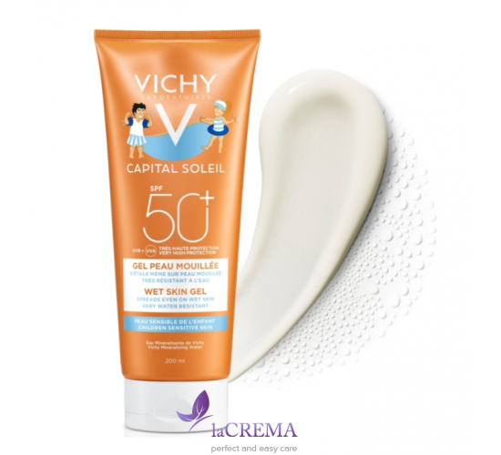 Vichy Capital Soleil Сонцезахисний гель молочко  SPF 50 Wet Skin Gel, 300 мл
