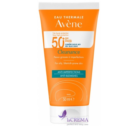 Авен Сонцезахисна емульсія Клінанс при акне SPF 50+ Avene Cleanance, 50 мл