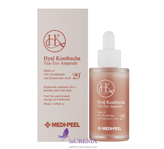 Medi-Peel Hyal Kombucha Сироватка зміцнююча з комбучеюTea-Tox Ampoule, 30 мл