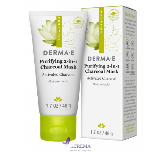Derma E Purifying Очищающая угольная маска 2-в-1, 48 г