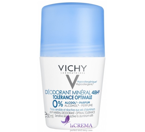 Віші Кульковий дезодорант мінеральний 48 годин  Vichy Tolerance Optimale, 50 мл