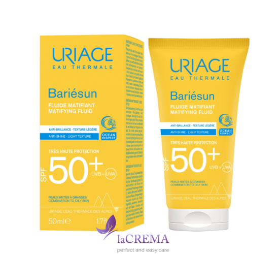 Урьяж Бар'єсан Сонцезахисний матувальний флюїд Uriage Bariesun SPF 50+, 50 мл