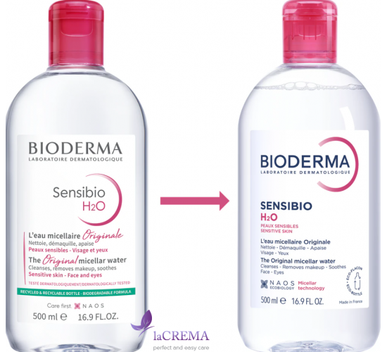 Біодерма Креалайн Міцелярна вода для чутливої шкіри  - Bioderma Сrealine H2O, 500 мл
