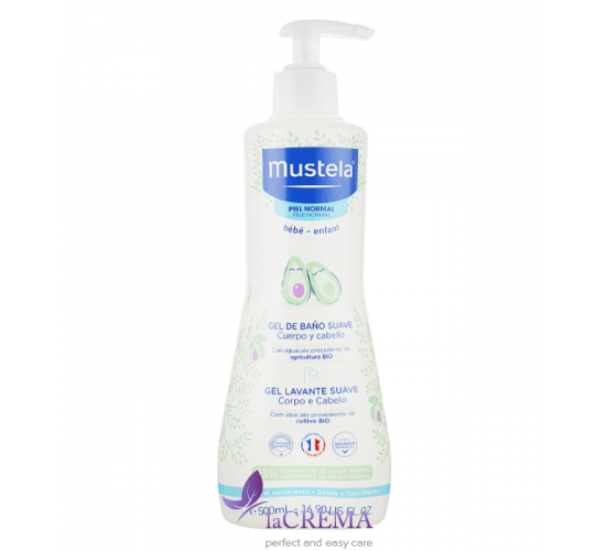 Мустела Дитячий гель для купання Авокадо - Mustela Gentle cleansing Gel, 500 мл