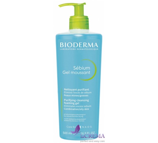 Біодерма Себіум Очищуючий гель для прблемної шкіри Bioderma Sebium, 400 мл
