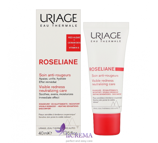 Урьяж Розельян Крем проти почервонінь Uriage Roseliane Anti-Redness, 40 мл