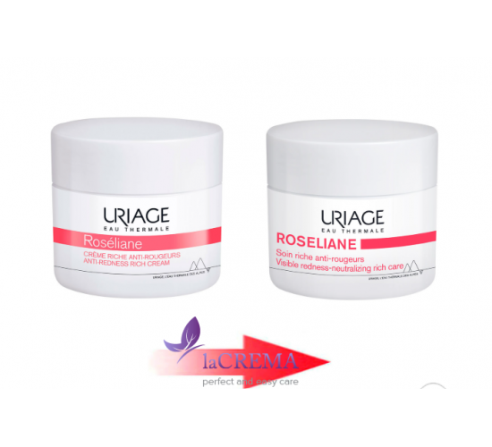 Урьяж Розельян Насичений крем проти почервонінь Uriage Roseliane Anti-Redness Rich Cream, 40 мл