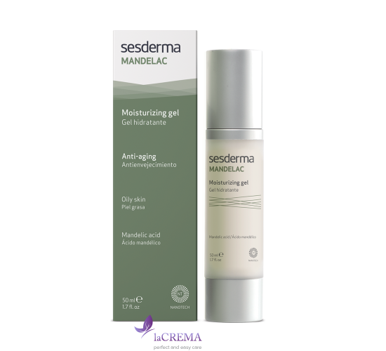 Sesderma Mandelac Зволожуючий гель для шкіри з ознаками фотостаріння, 50 мл
