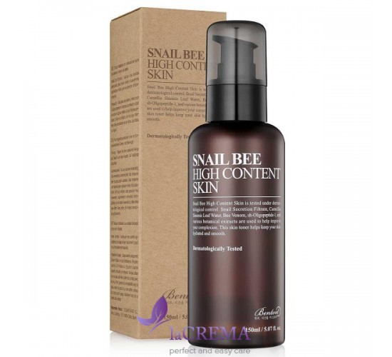 Benton Snail Bee Тонер с муцином улитки и пчелиным ядом, 150 мл