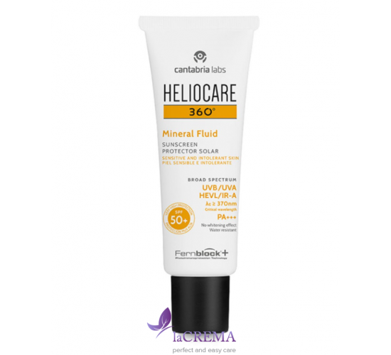 Cantabria Labs Heliocare 360º Мінеральний фото-імунозахисний флюїд SPF50 Mineral Fluid, 50 мл