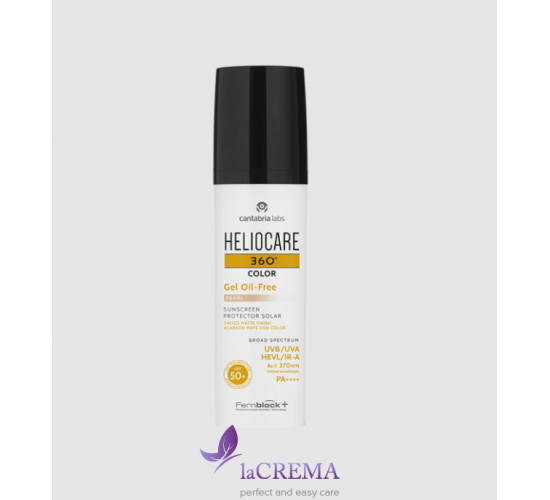 Cantabria Labs Heliocare 360 Тональний сонцезахисний гель SPF50 Color Gel Oil-Free, Pearl, 50 мл