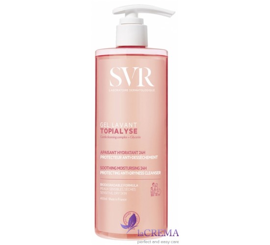 СВР Топіаліс Очищувальний гель для обличчя, тіла, голови SVR Topialyse Gel, 400 мл