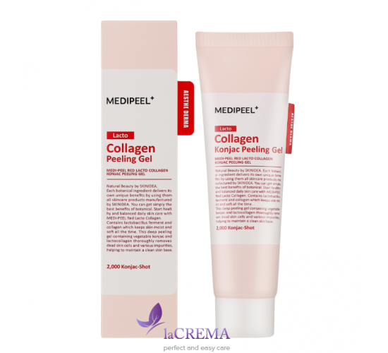 Medi-Peel Red Lacto Гель - пілінг для обличчя з колагеном і лактобактеріями, 95 мл