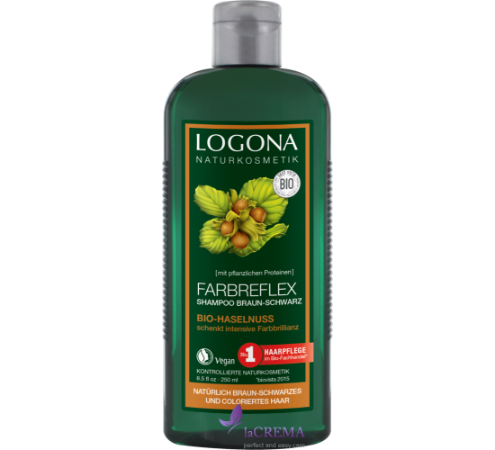 Logona БИО-Шампунь для темно-коричневых волос Орех, 250 мл