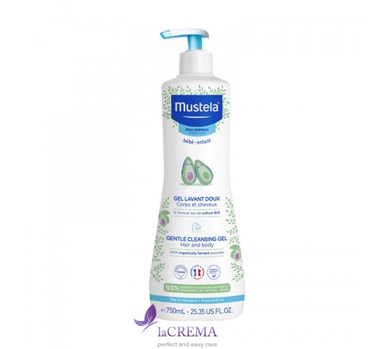 Мустела Дитячий гель для купання Авокадо - Mustela Gentle cleansing Gel, 750 мл