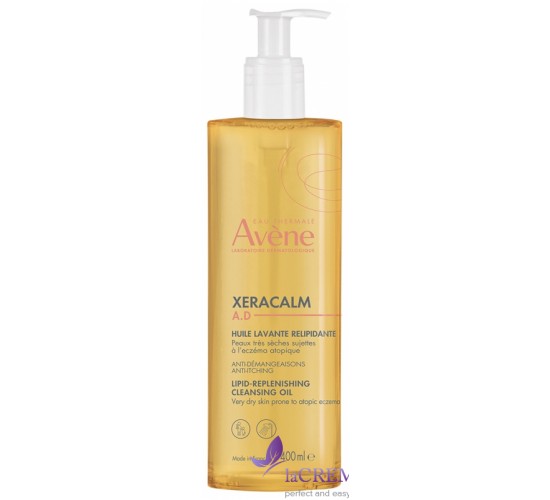 Авен КсераКальм Очищувальна олія для купання Avene XeraCalm AD Huile Lavante Relipidante, 400 мл