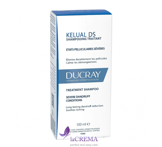 Ducray Kelual DS Шампунь при себорейному дерматиті, лупі Дюкрей Келюаль ДС, 100 мл