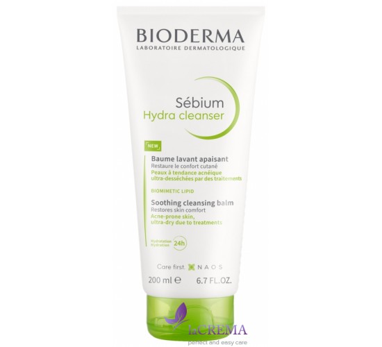 Біодерма Себіум Заспокійливий очищаючий бальзам - гель Гідра Bioderma Sebium Hydra Cleanser, 200 мл
