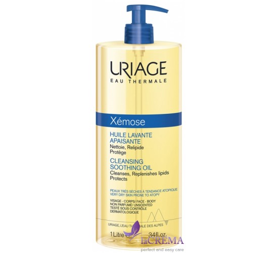 Урьяж Ксемоз C8+ Ліпідовідновлююча очищувальна олія Uriage Xemose C8+ Huile Lavante, 1000 мл