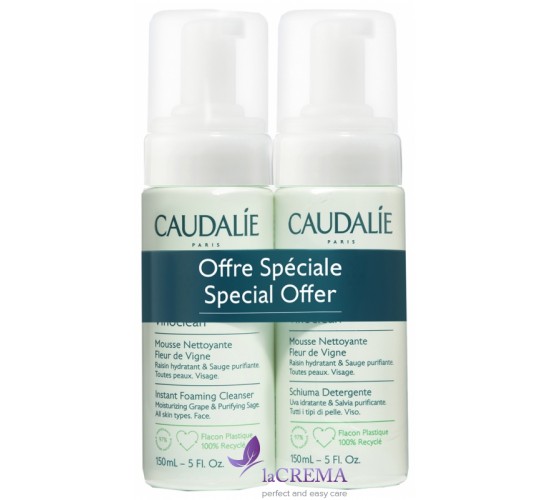 Caudalie НАБОР Очищающая пенка Кодали, 2 шт по 150 мл