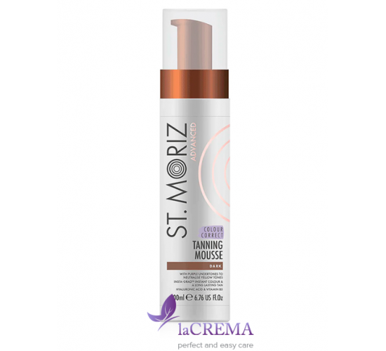 St.Moriz Автобронзат-мус Advanced Colour Correcting Tanning Mousse Dark, 200мл