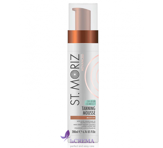 St.Moriz Автобронзат-мус Advanced Colour Correcting Tanning Mousse Medium, 200мл