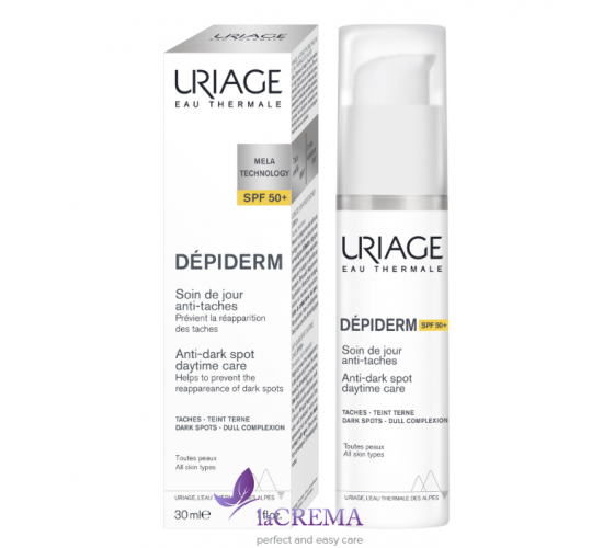 Урьяж Депідерм Депігментуючий сонцезахисний крем SPF50 Uriage Depiderm Anti-Dark Spot Day Care, 30мл