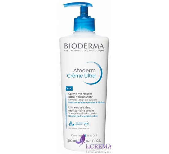Біодерма Атодерм Ультра Зволожуючий крем для обличчя та тіла - Bioderma Atoderm, 500 мл