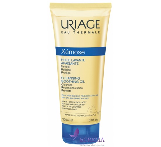 Урьяж Ксемоз C8+  Ліпідовідновлююча очищувальна олія Uriage Xemose C8+ Huile Lavante, 200 мл