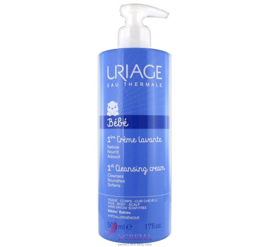 Урьяж Дитячий очищувальнй крем для купання Uriage Baby 1-st Cleansing Cream, 500 мл