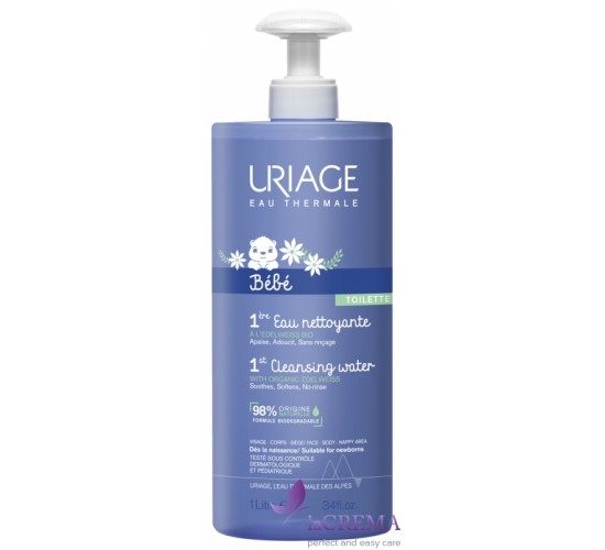 Урьяж Дитяча перша очищуюча вода Uriage Baby Cleansing Water, 1000 мл