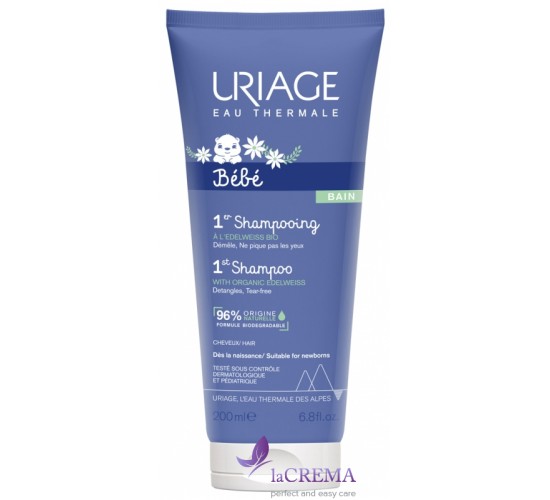 Урьяж Дитячий ніжний шампунь Uriage Baby Extra Gentle Shampoo, 200 мл