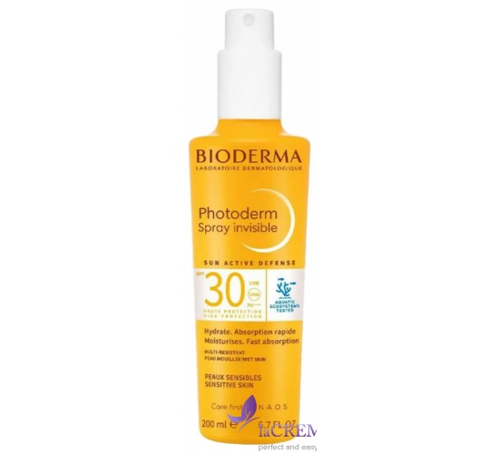 Біодерма Фотодерм Сонцезахисний спрей SPF30 Bioderma Photoderm Spray, 200 мл